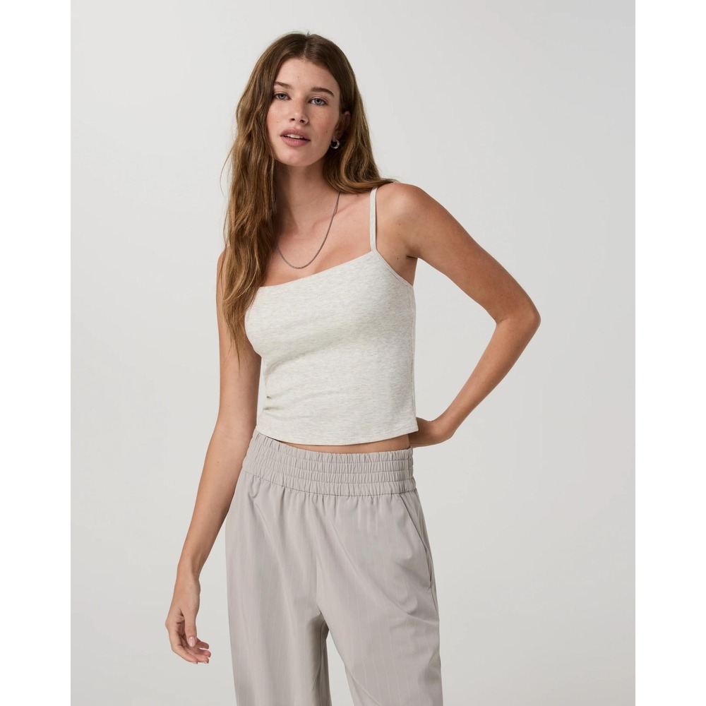 Vuori Pose Support Cami White Heather Grey Size XXS New With Tags